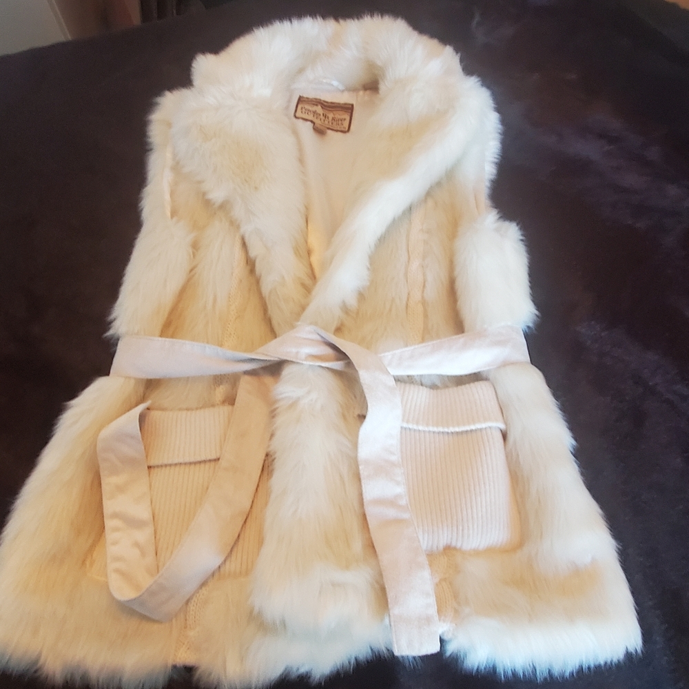 Faux fur vest